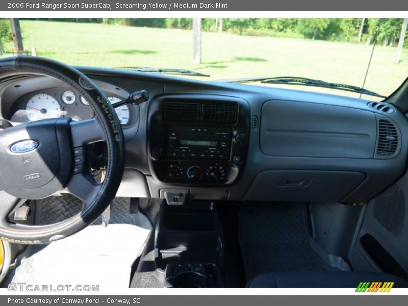 Screaming Yellow / Medium Dark Flint 2006 Ford Ranger Sport SuperCab