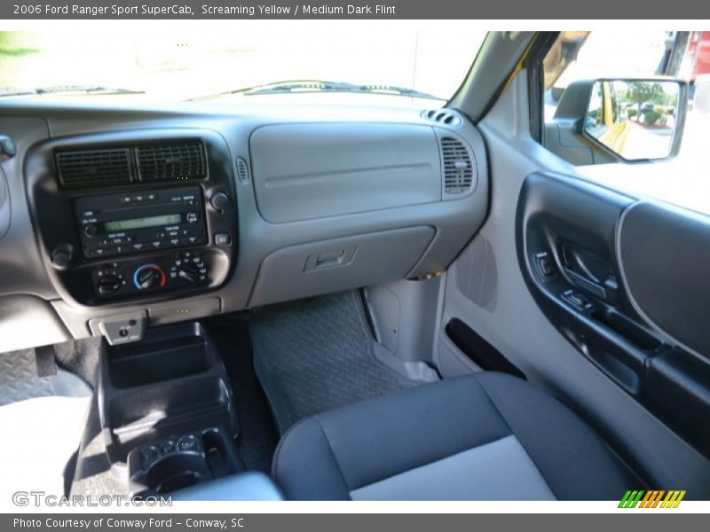 Screaming Yellow / Medium Dark Flint 2006 Ford Ranger Sport SuperCab