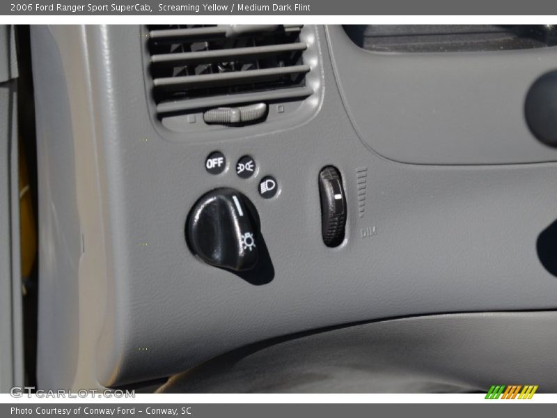 Controls of 2006 Ranger Sport SuperCab