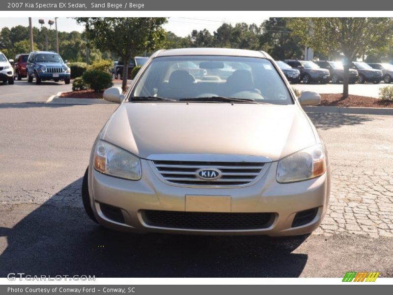 Sand Beige / Beige 2007 Kia Spectra EX Sedan