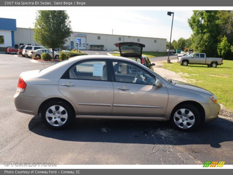 Sand Beige / Beige 2007 Kia Spectra EX Sedan