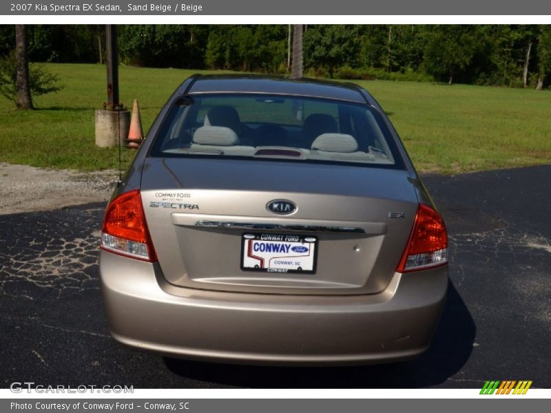 Sand Beige / Beige 2007 Kia Spectra EX Sedan