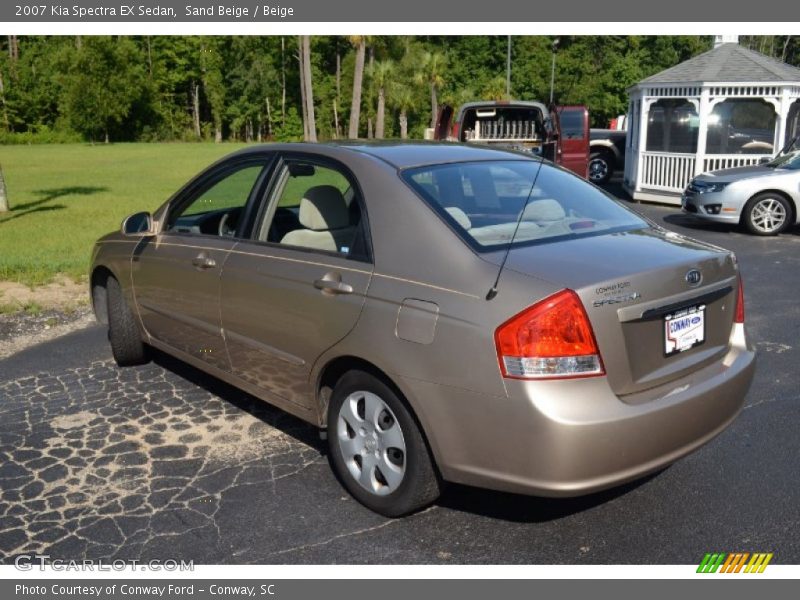 Sand Beige / Beige 2007 Kia Spectra EX Sedan