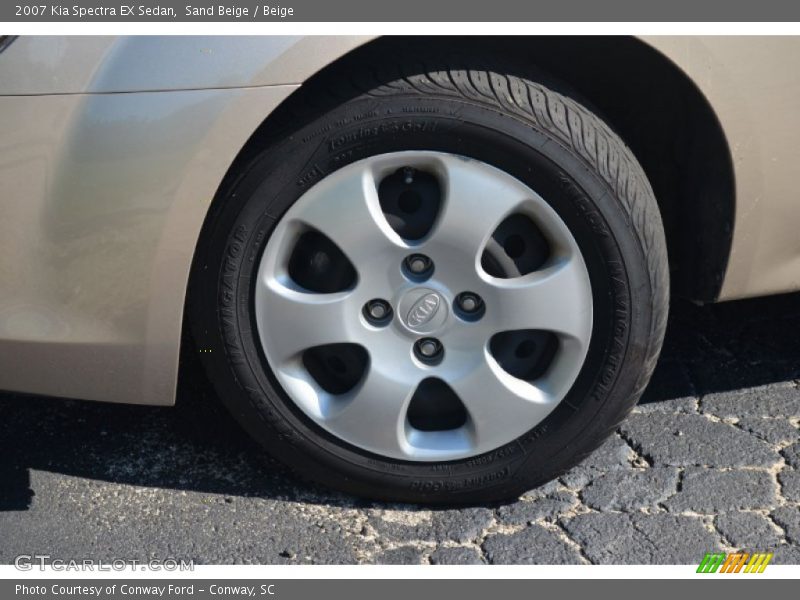 Sand Beige / Beige 2007 Kia Spectra EX Sedan
