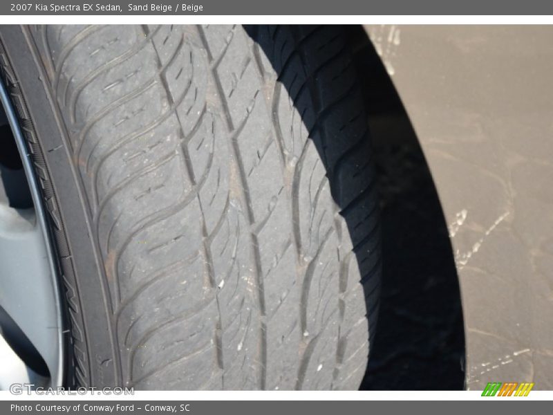 Sand Beige / Beige 2007 Kia Spectra EX Sedan