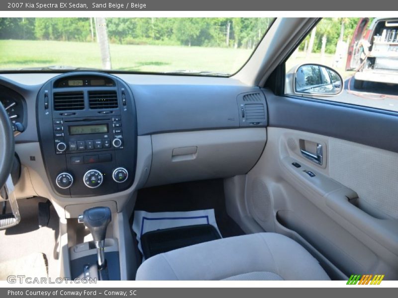 Sand Beige / Beige 2007 Kia Spectra EX Sedan