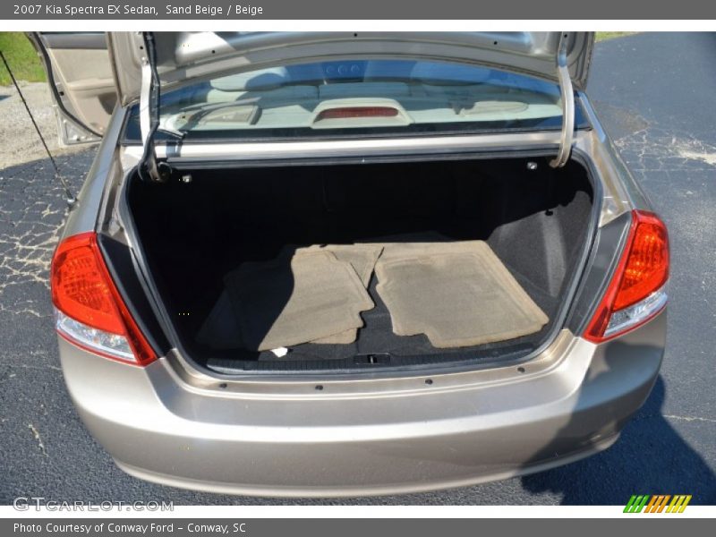 Sand Beige / Beige 2007 Kia Spectra EX Sedan