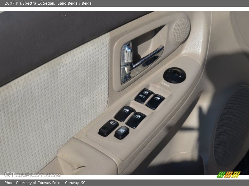 Sand Beige / Beige 2007 Kia Spectra EX Sedan