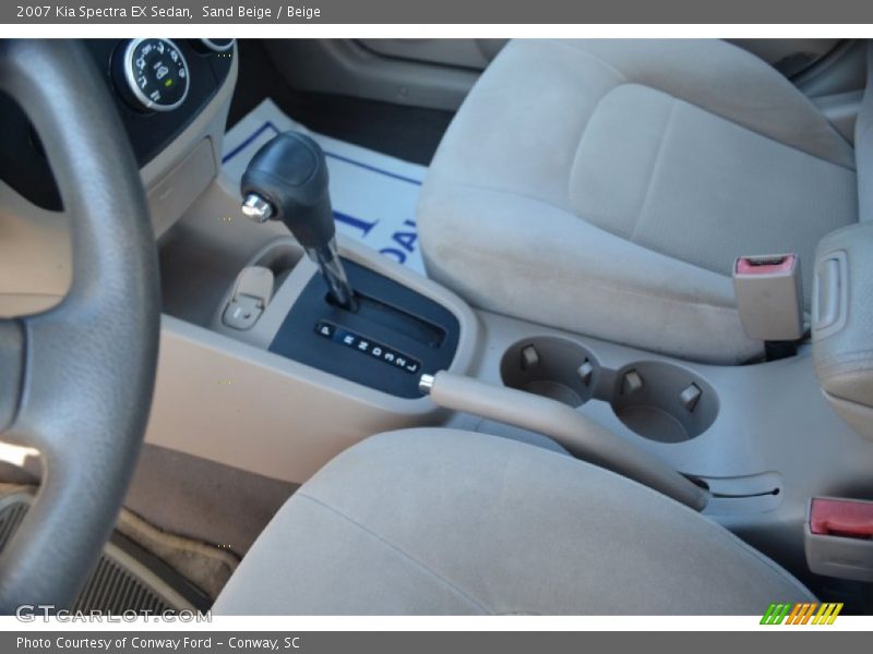 Sand Beige / Beige 2007 Kia Spectra EX Sedan