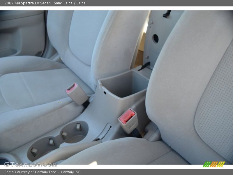 Sand Beige / Beige 2007 Kia Spectra EX Sedan