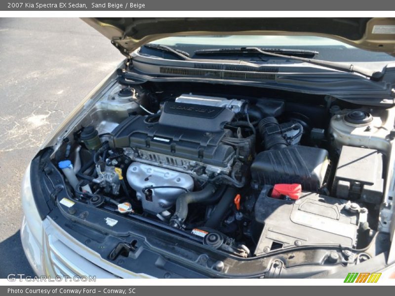 Sand Beige / Beige 2007 Kia Spectra EX Sedan