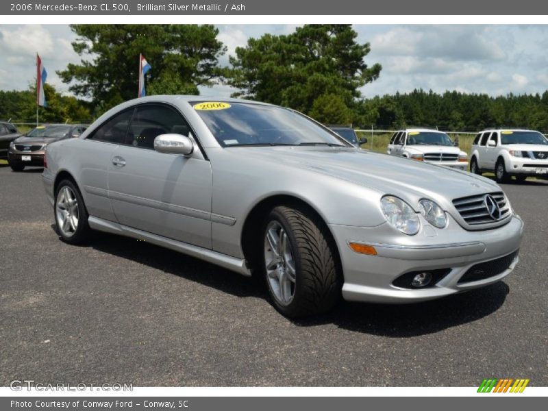 Brilliant Silver Metallic / Ash 2006 Mercedes-Benz CL 500