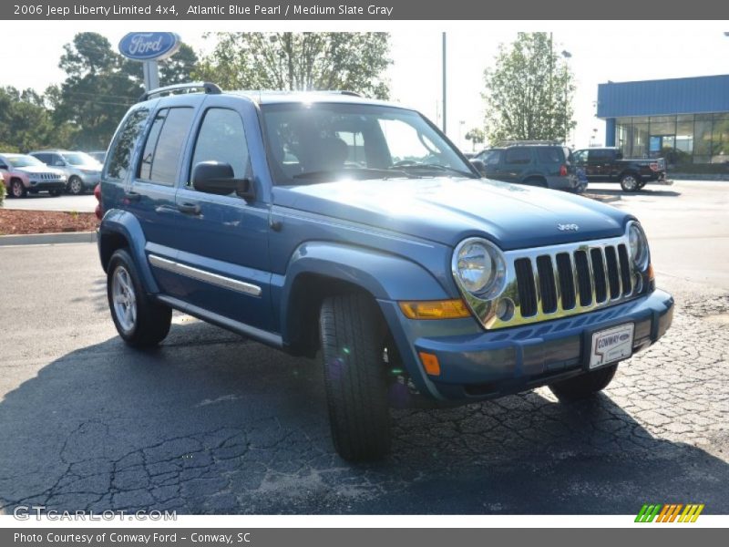 Atlantic Blue Pearl / Medium Slate Gray 2006 Jeep Liberty Limited 4x4