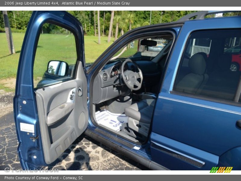 Atlantic Blue Pearl / Medium Slate Gray 2006 Jeep Liberty Limited 4x4