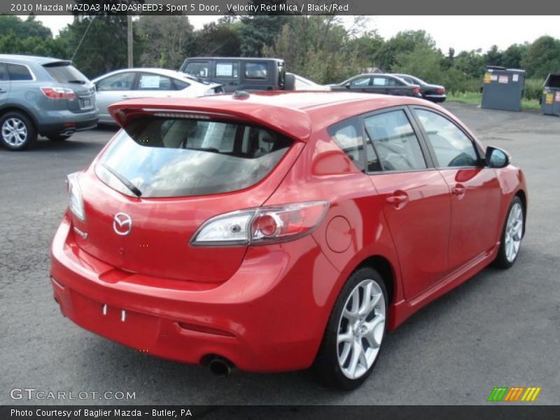 Velocity Red Mica / Black/Red 2010 Mazda MAZDA3 MAZDASPEED3 Sport 5 Door