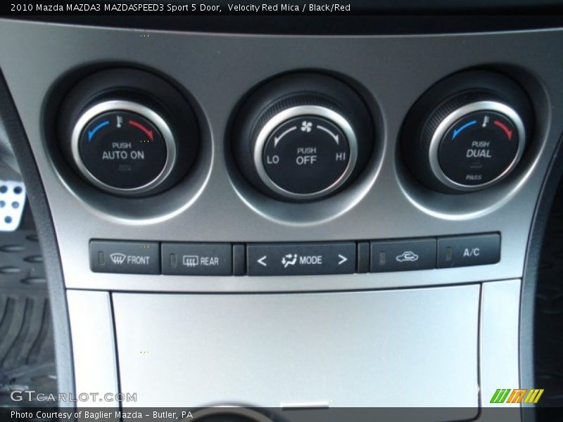 Controls of 2010 MAZDA3 MAZDASPEED3 Sport 5 Door