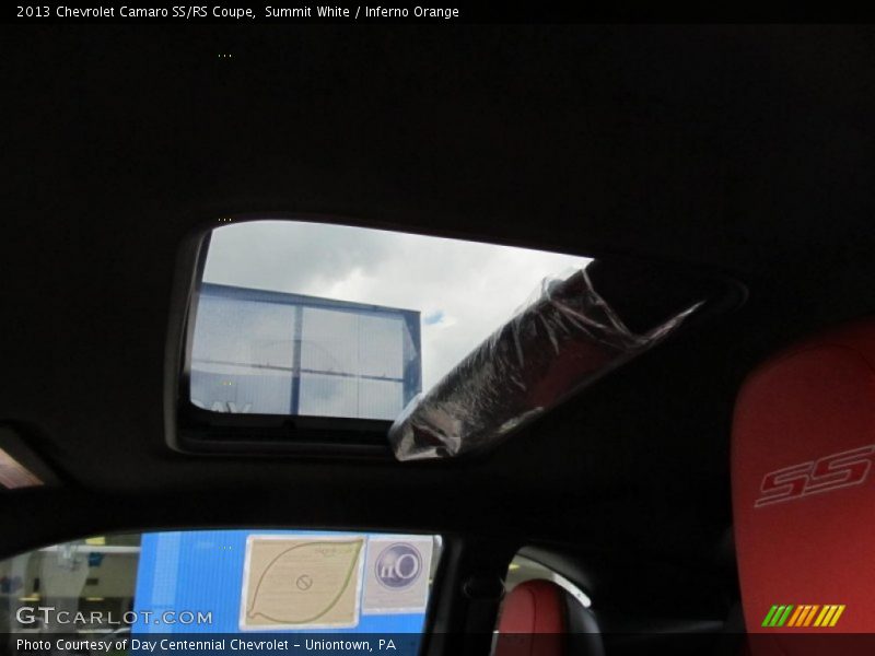 Sunroof of 2013 Camaro SS/RS Coupe