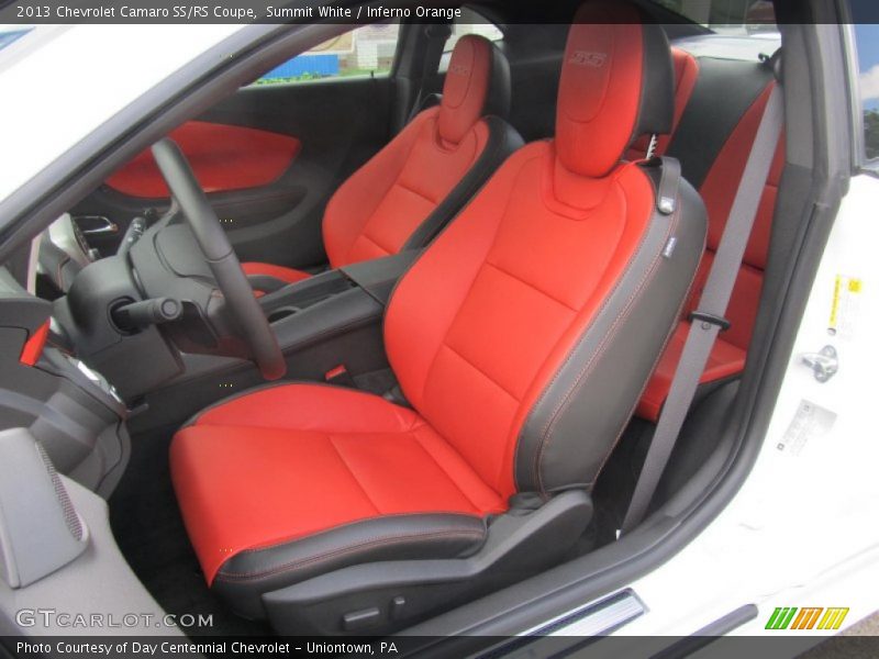  2013 Camaro SS/RS Coupe Inferno Orange Interior
