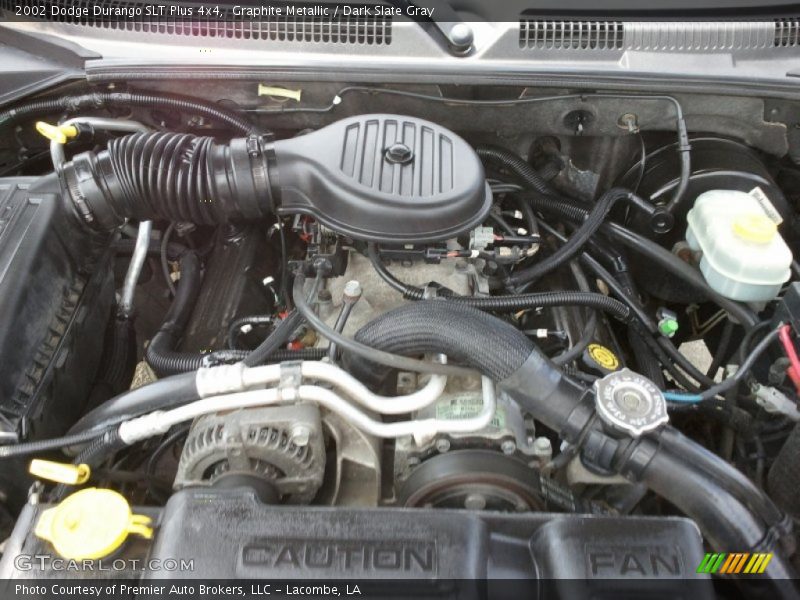 Graphite Metallic / Dark Slate Gray 2002 Dodge Durango SLT Plus 4x4