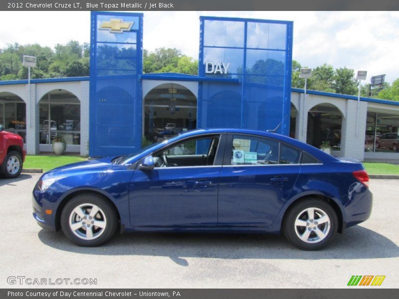 Blue Topaz Metallic / Jet Black 2012 Chevrolet Cruze LT
