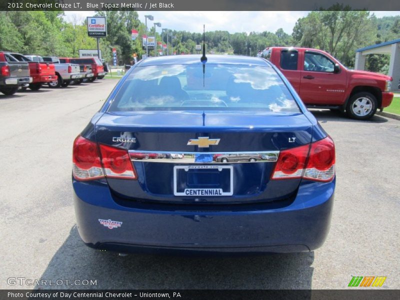 Blue Topaz Metallic / Jet Black 2012 Chevrolet Cruze LT