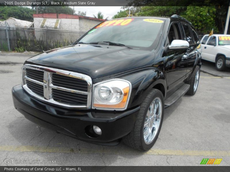 Black / Medium Slate Gray 2005 Dodge Durango SLT