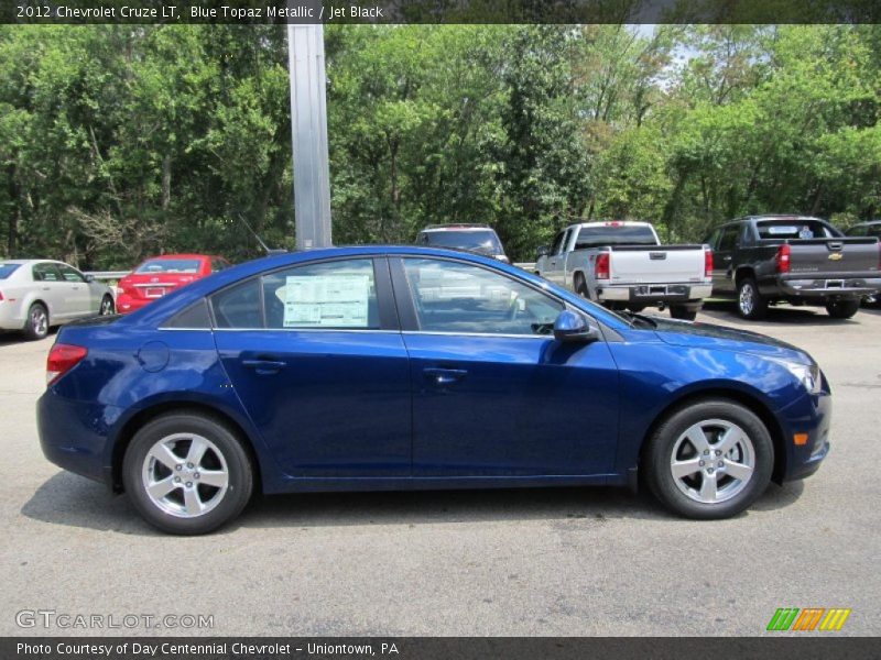 Blue Topaz Metallic / Jet Black 2012 Chevrolet Cruze LT