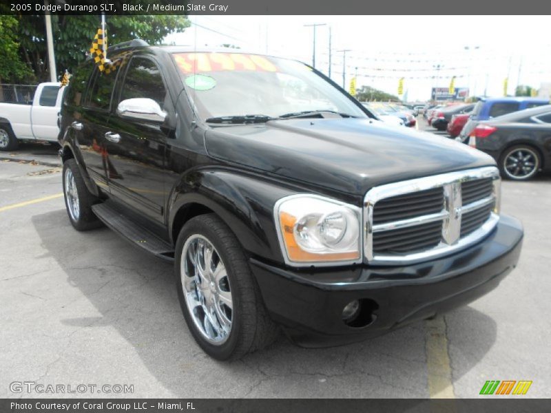 Black / Medium Slate Gray 2005 Dodge Durango SLT