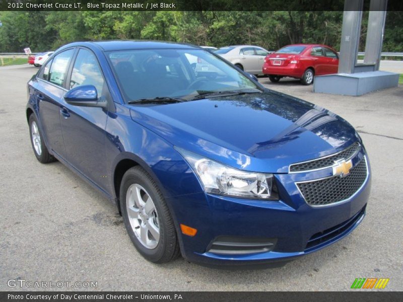 Blue Topaz Metallic / Jet Black 2012 Chevrolet Cruze LT