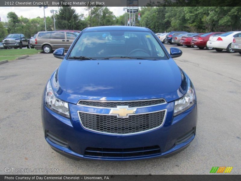 Blue Topaz Metallic / Jet Black 2012 Chevrolet Cruze LT