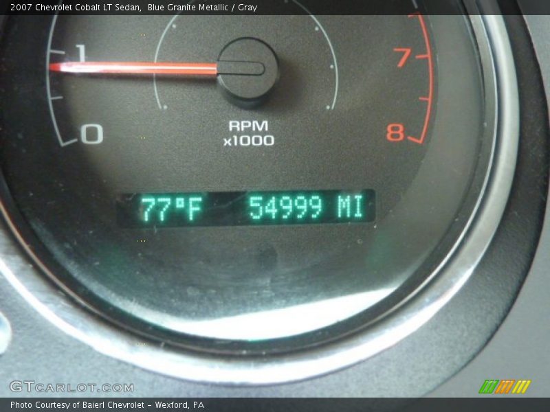 Blue Granite Metallic / Gray 2007 Chevrolet Cobalt LT Sedan