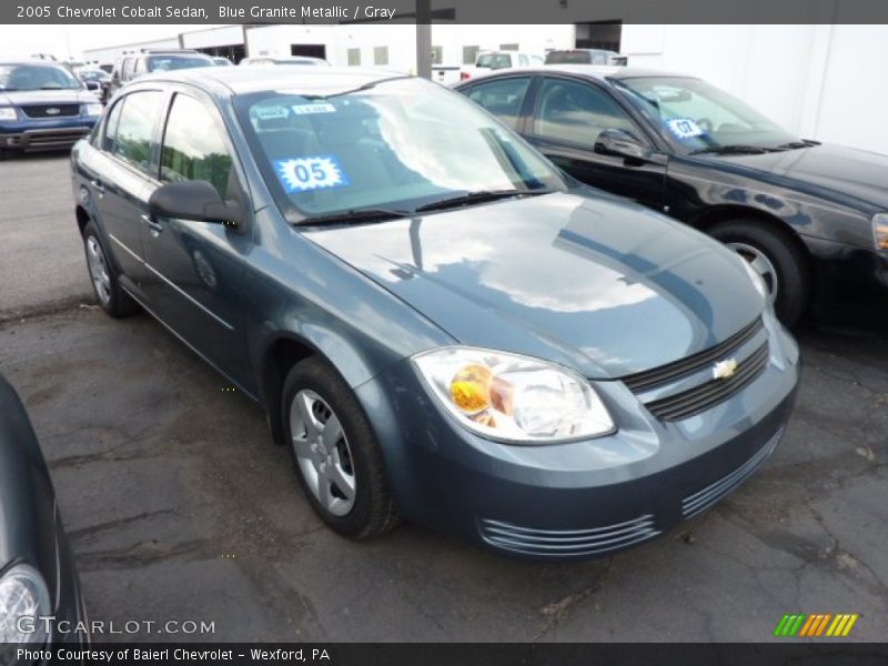 Blue Granite Metallic / Gray 2005 Chevrolet Cobalt Sedan