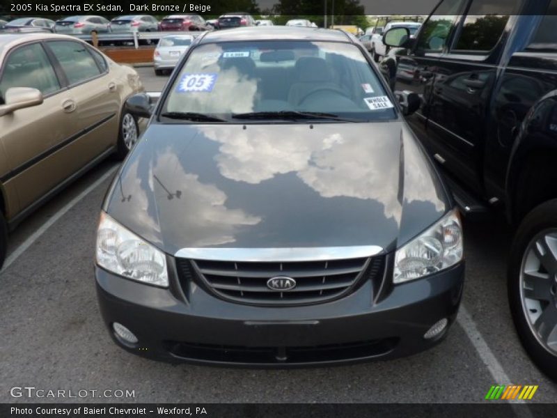 Dark Bronze / Beige 2005 Kia Spectra EX Sedan