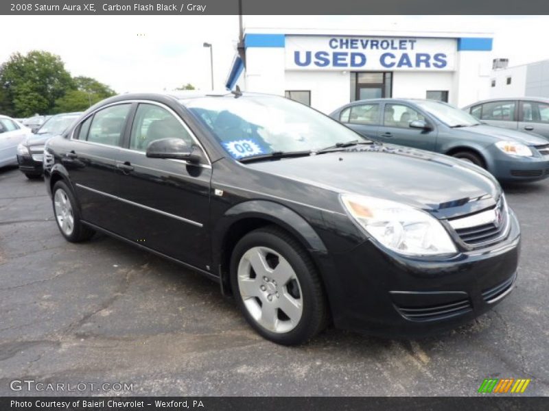 Carbon Flash Black / Gray 2008 Saturn Aura XE