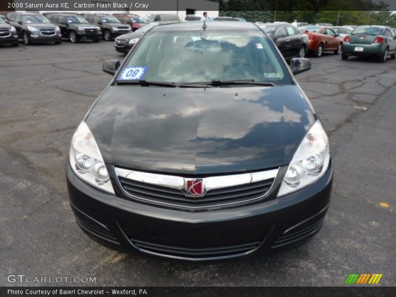 Carbon Flash Black / Gray 2008 Saturn Aura XE