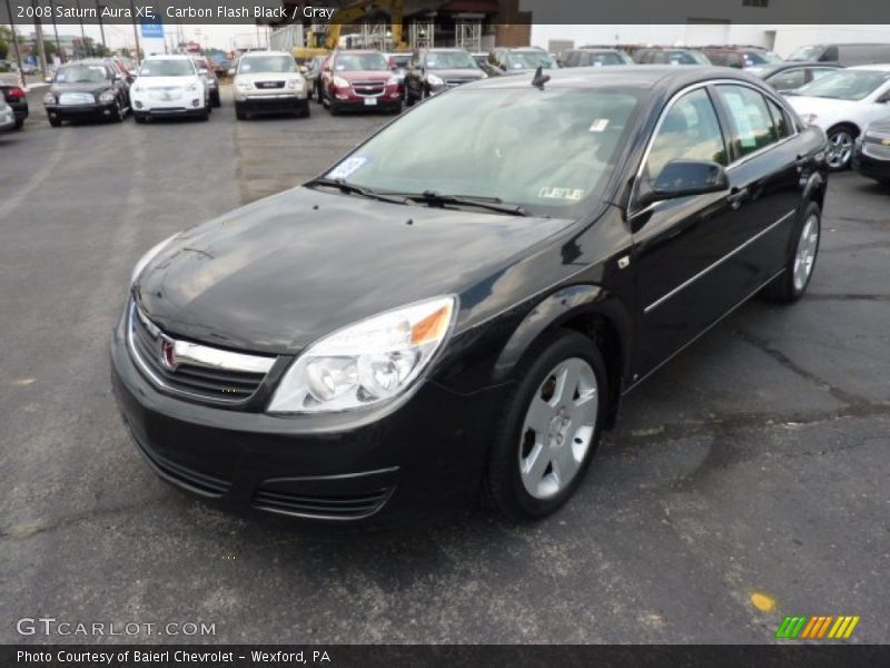 Carbon Flash Black / Gray 2008 Saturn Aura XE