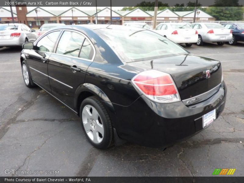 Carbon Flash Black / Gray 2008 Saturn Aura XE