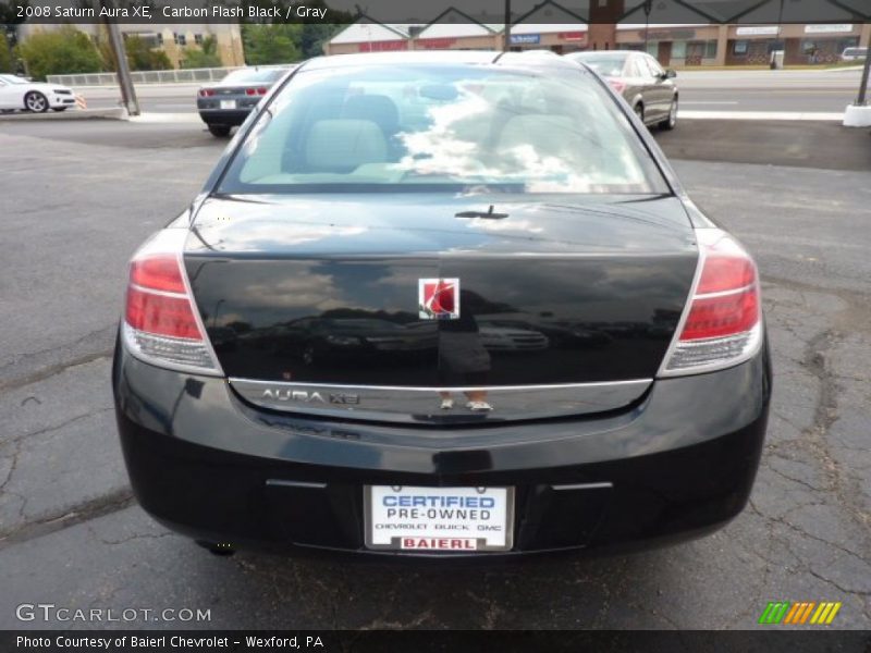 Carbon Flash Black / Gray 2008 Saturn Aura XE