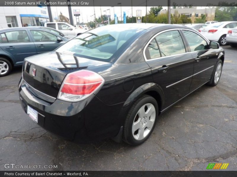 Carbon Flash Black / Gray 2008 Saturn Aura XE