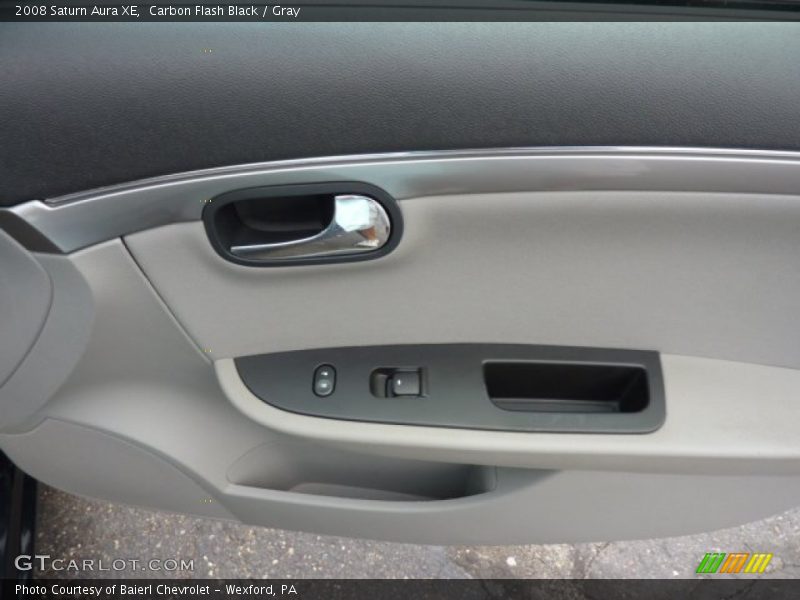 Carbon Flash Black / Gray 2008 Saturn Aura XE
