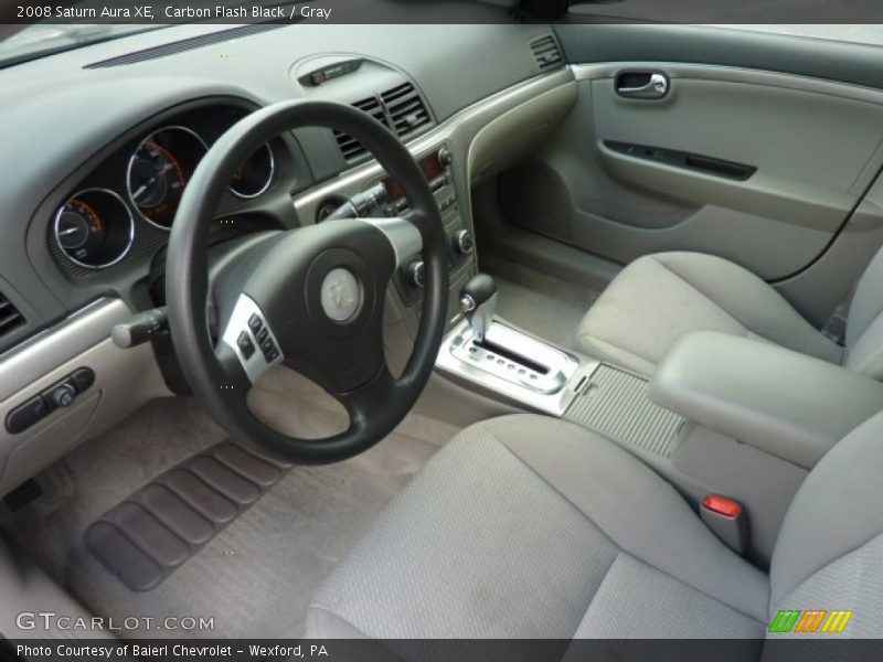 Carbon Flash Black / Gray 2008 Saturn Aura XE
