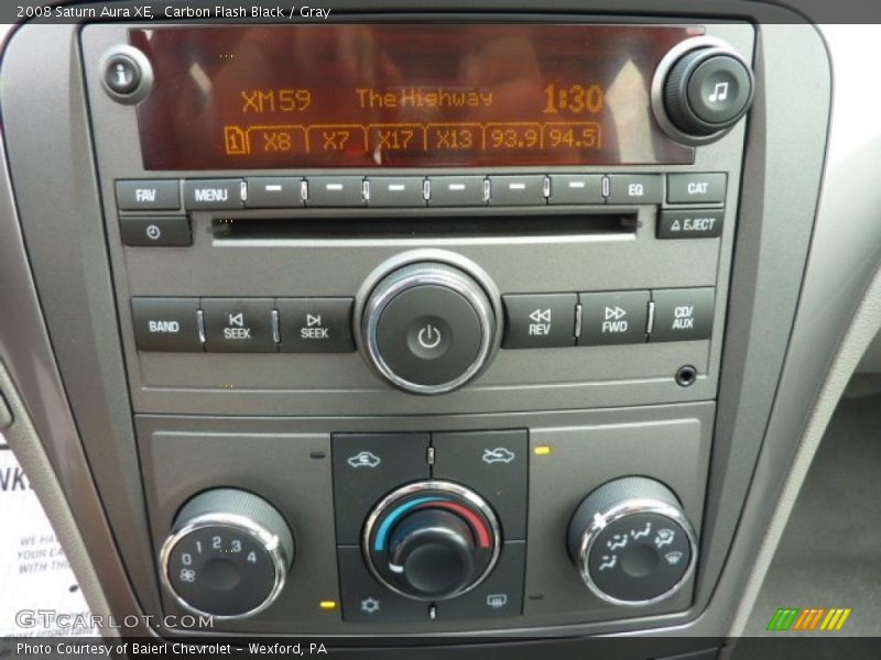 Carbon Flash Black / Gray 2008 Saturn Aura XE