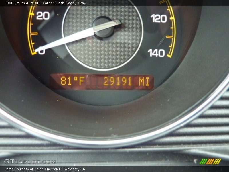 Carbon Flash Black / Gray 2008 Saturn Aura XE