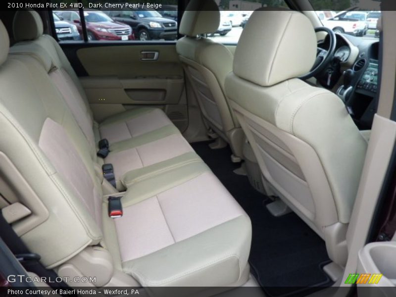 Dark Cherry Pearl / Beige 2010 Honda Pilot EX 4WD