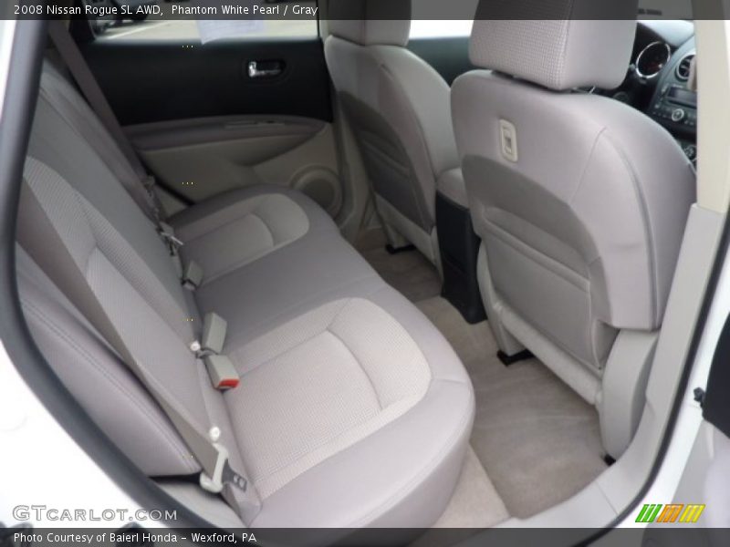 Phantom White Pearl / Gray 2008 Nissan Rogue SL AWD