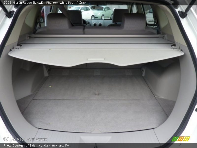 Phantom White Pearl / Gray 2008 Nissan Rogue SL AWD
