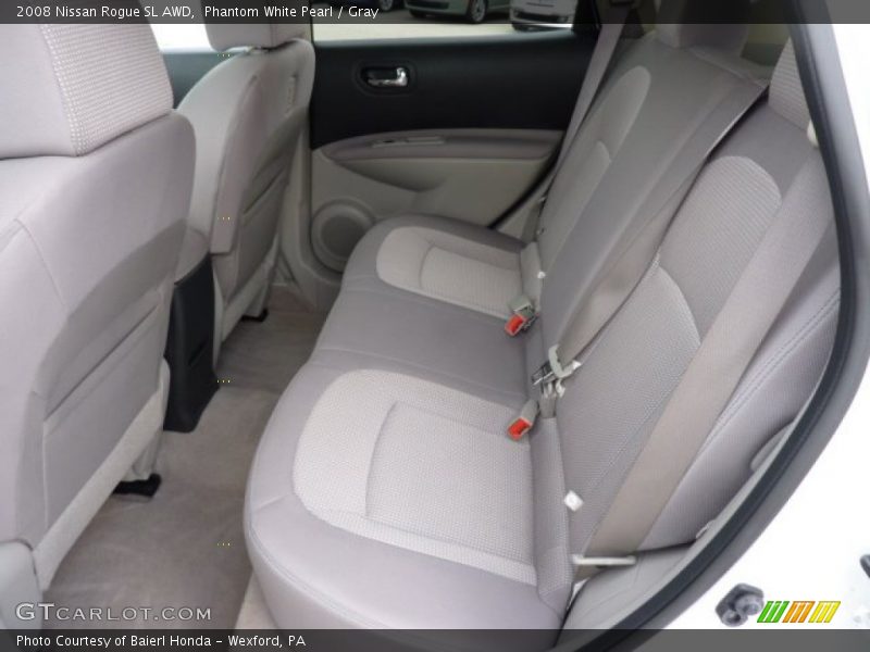 Phantom White Pearl / Gray 2008 Nissan Rogue SL AWD