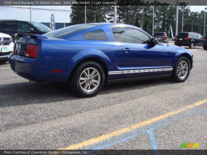 Sonic Blue Metallic / Light Graphite 2005 Ford Mustang V6 Deluxe Coupe