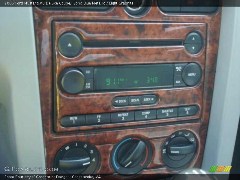 Controls of 2005 Mustang V6 Deluxe Coupe