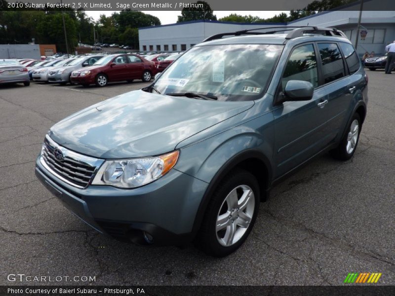 Sage Green Metallic / Platinum 2010 Subaru Forester 2.5 X Limited